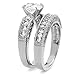 Wedding Rings Set for Him and Her Stainless Steel CZ Promise Rings for Couples Matching His and Hers Engagement Rings Bands Mens and Womens Jewelry Set