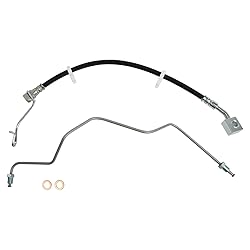 TRQ Rear Left Brake Hose Compatible with 2009-2010