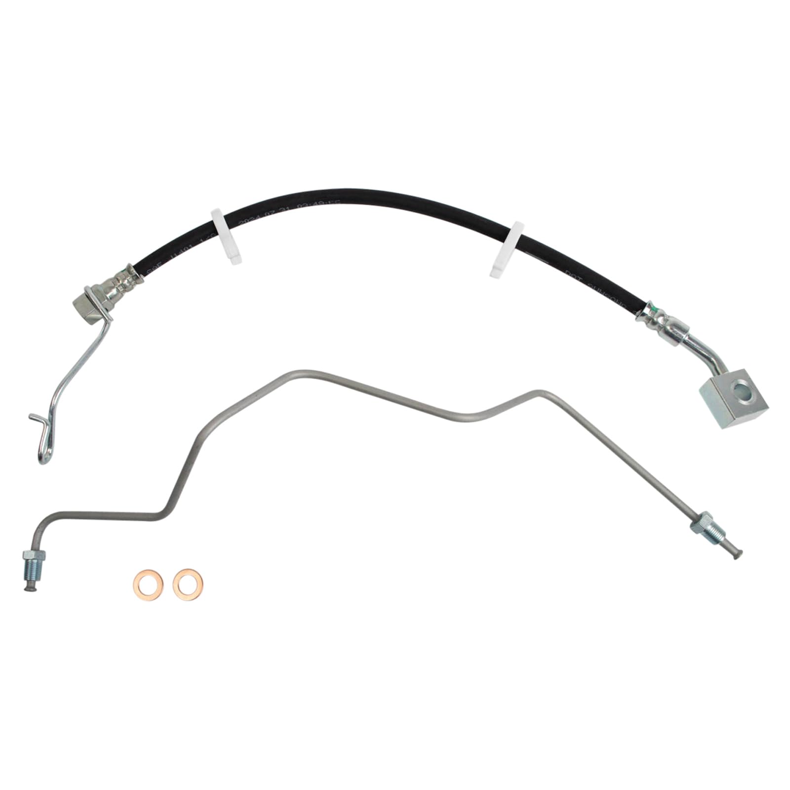 TRQ Rear Left Brake Hose Compatible with 2009-2010