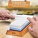 Premium Whetstone knife sharpener kit by Affinity Cook- Professional Japanese sharpening stone with 2 side grit 1000/6000- A natural non-slip bamboo base with BONUS angle guide