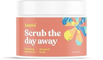 asutra organic exfoliating and moisturizing dead sea salt body scrub