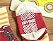 BS® 6 Pairs Non Skid 12-36 Months Unisex Baby Boy Toddler Non-Skid Slip Cozy Soft Crew Boat Socks + Gift Bag + Gift Card, Stripes No-Show Crew Boat Socks Footsocks Sneakers