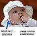 Baby Sun Hat with Chin Strap, Drawstring Adjust Head Size, Breathable 50+ UPF (S: 0 - 9m, Grey Argyle)