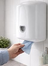 Phoenix Wall Mounted Centerfeed Dispenser White Tissue Blue Roll Holder view 5