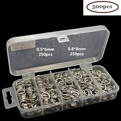 Buy 500pcs Stainless Steel Split Rings Od 6mm 8mm Large Open Jump Rings For Fishing Lure Connector Jewelry Making Findings Saltwater Fishing Tackle Accessories Online In Indonesia B08gsfbjmf