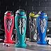 Zulu Vapor BPA-Free Plastic Water Bottle with Flip Straw, Teal, 24 oz