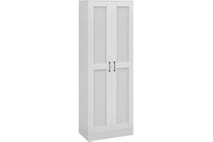 HOMCOM 69" Pantry Cabinet with Storage, Kitchen Pantry Storage Cabinet with Soft Close Doors and Adjustable Shelves, White