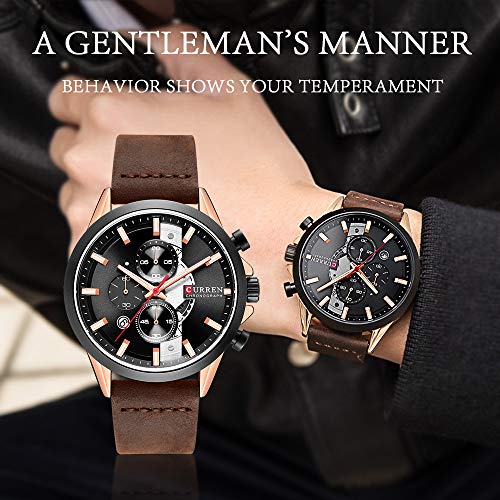 Reloj de pulsera para hombre Curren Reloj de cuarzo multifuncional impermeable - Imagen 4