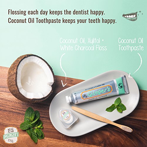 Dr. Ginger's Coconut Oil Oral Care 2Pack Bundle Coconut Mint
