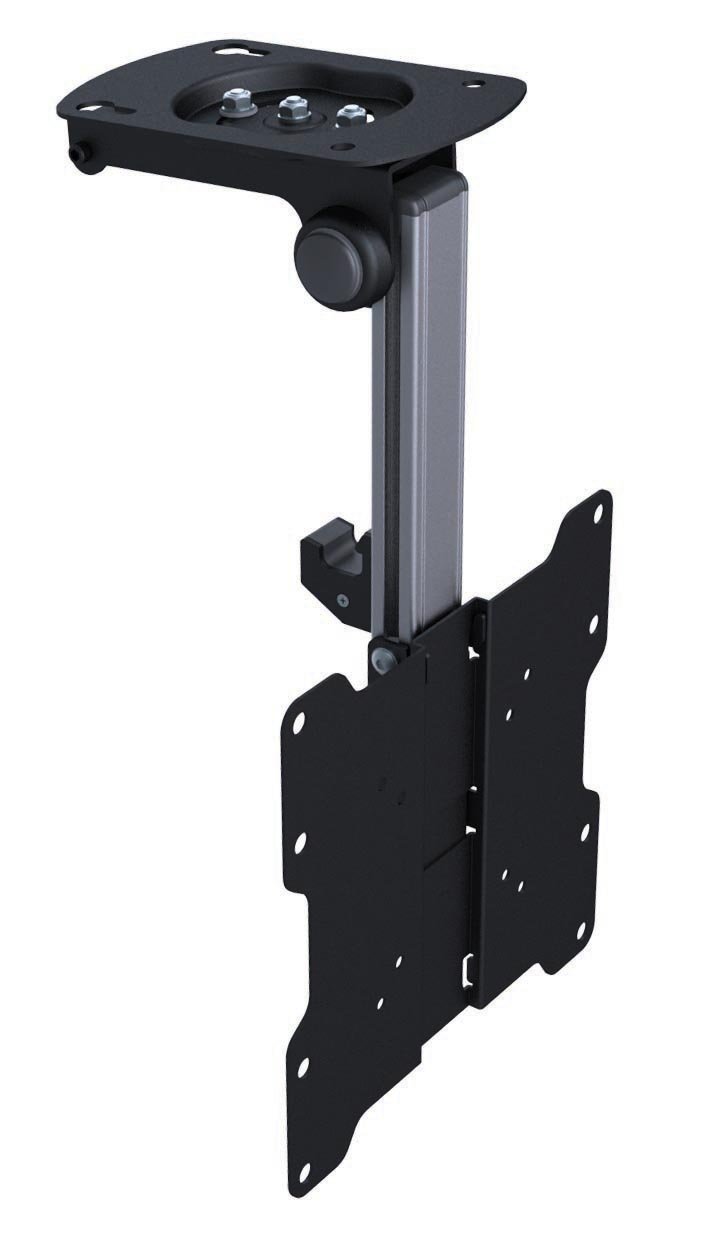 KUMA Ceiling TV Bracket - Universal TV Mount for 17" 19" 22" 24" 26" 29" 32" 37" inch Monitor - Pull Down Swivel Tilt Swing Rotate Flip Down Mounting Bracket - VESA 75x75 100x100 200x200 mm upto 44lbs