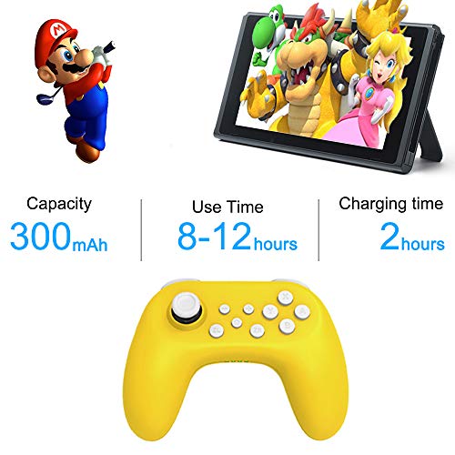 Wireless Controller for Nintendo Switch, Megadream Wired Switch Gamepad with Dual Electric Motors Vibrationand 6-Axis Gyro Motion Remote Joystick Compatible with Nintendo Switch & Switch Lite Console