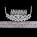 TOOGOO(R) Flower Rhinestone Bridal Tiara Crown w/Comb Pin for Wedding/Engagement/Prom