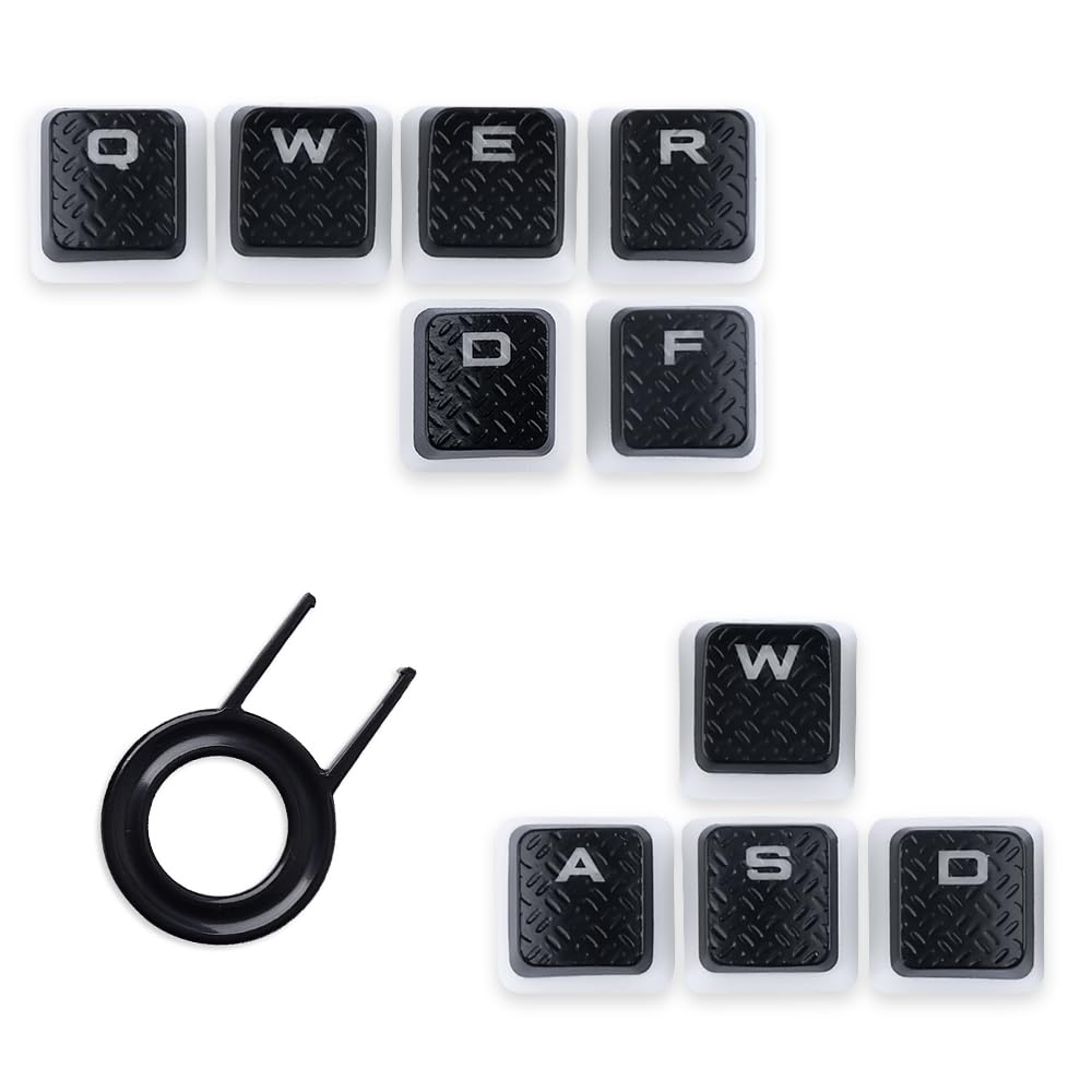 HUYUN FPS MOBA Pudding Keycap Mod Kit Compatible for Corsair Cherry MX Key Switch Gaming Keyboards