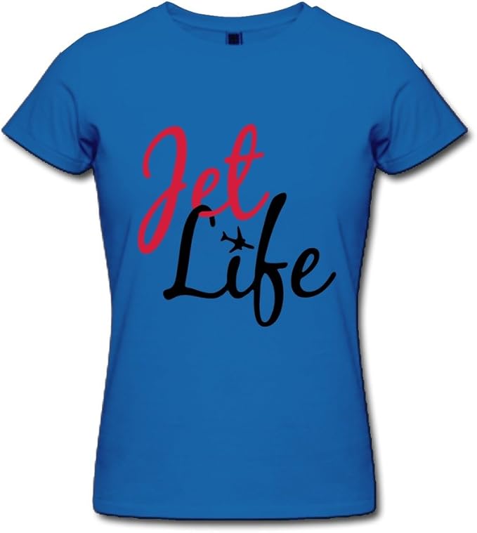 Lady T Shirt Custom Classic Jet Life at Amazon Womenâs Clothing store