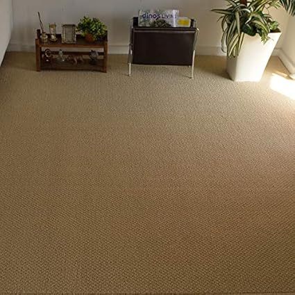 Amazon 防音カーペット 10畳 352x440cm Newベージュ 防炎 防臭 抗菌カーペット なかね家具 遮音等級l 35 1cony カーペット ラグ通販 なかね家具 ラグ カーペット