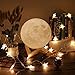 Engraved Moon Lamp Night Light - Brave & Smart Moon Light with Touch Control Brightness - from Mom/Dad to Daughter (B - from Dad)