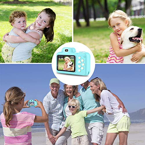 Phankey Kids Camera,Kids Digital Camera for Boys Girls Birthday Toy Gift Selfie Camera 2.4 Inch Screen 8MP Digital Camera for Children with 32G Memory Card