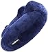 PELLO Inflatable Travel Pillow for Airplanes - Best Travel Neck Pillows, with Adjustable Firmness, Packsack, Luggage Clip, & Washable Cover - Luxury U Shaped Kneck Pillow & Airplane Travel Accessories