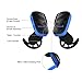 Bluetooth Headphones, TROND Edge Wireless Bluetooth Stereo Sports Headphones Headset Earbuds with Microphone, Noise Cancelling, IPX4 Sweatproof, for Gym, Running, Workout & Exercise - Blue