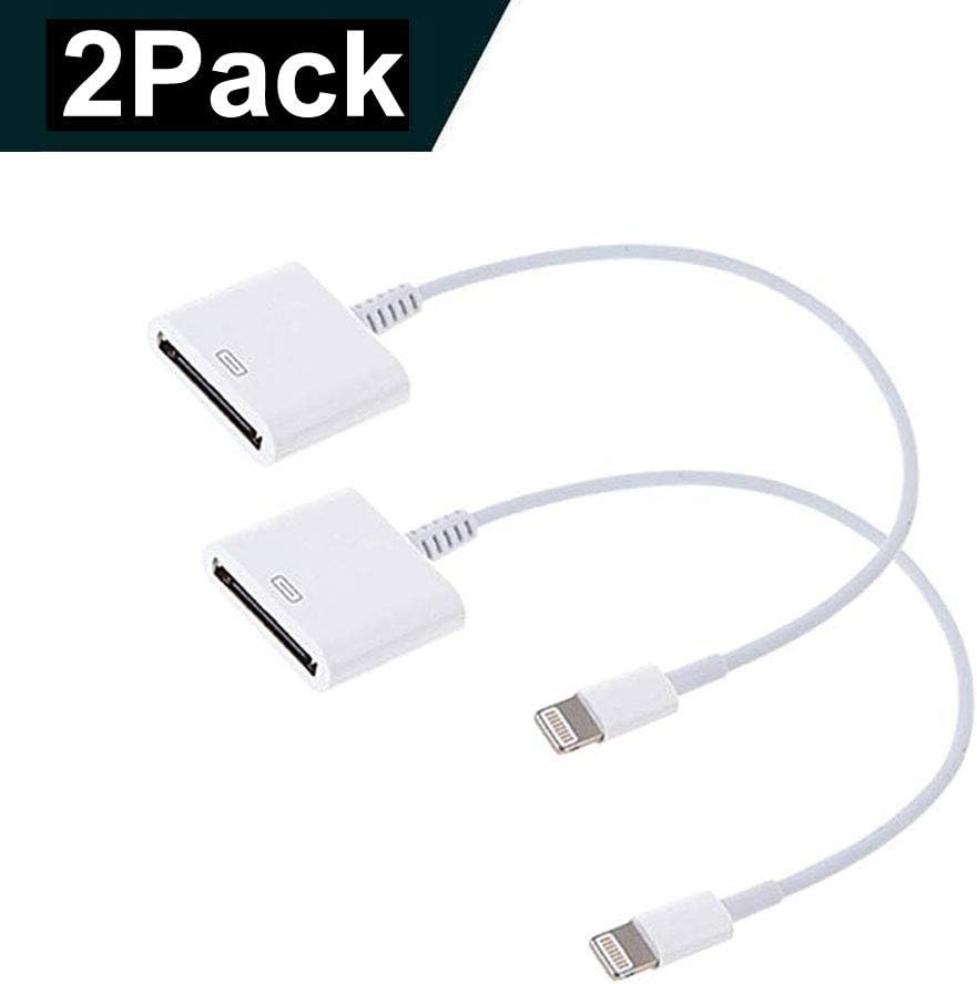 8P to 30P Adapter, 2Pack 8P to 30P Charge & Sync Cable Adapter Converter for Phone X/8/7/7 Plus/6s/6s Plus/6/6 Plus/SE/5s/5c/5