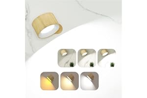 KITLOO Wall Sconce, LED Battery Operated Lights Wall Lighting with Rechargeable 360° Rotate Magnetic Ball, 3 Brightness Levels & 3 Color Temperatures Wall Light for Bedroom, Kitchen