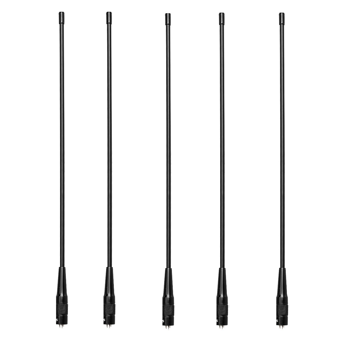 Retevis RHD771 Walkie Talkie Antenna SMA-F, Dual Band, Compatible with Baofeng GT-5R UV-5R UV-5RE BF-888S eSynic UV-5R Retevis RT5R RA79 RB648Plus Quansheng UVK5 Radtel RT-470X (5 Pcs)