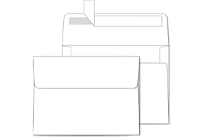 Ohuhu A7 Printable White 5x7 Envelopes 500 Pack - Bulk A7 5.25 x 7.25 Inches Self-Seal Envelopes for 5x7 Cards Christmas Cards Wedding Invitations, Photos, Graduation, Baby Shower