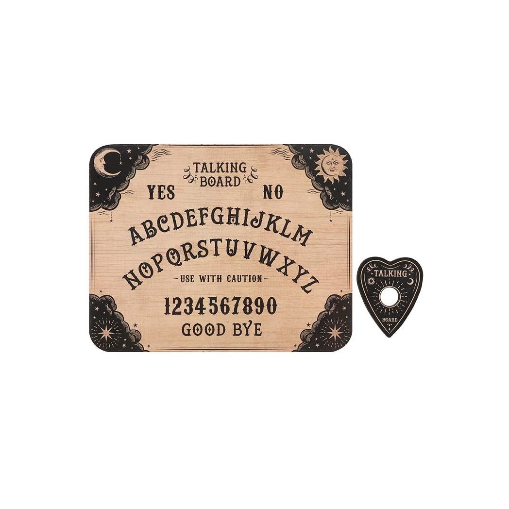 Classic Brown MDF Style Talking Board - 1.2cm x 39cm (1 Pc.) - Unique, High-Quality Home Entertainment - Perfect for Halloween Fun & Spooky Conversations
