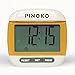 PINGKO Supreme Quality Walking Pedometer with Clip ,Extremely Accurate Step Counter, Walking Distance Miles and Km, Calorie Counter,Exercise Time -Calories Burned | 18 Month Warranty - Orange