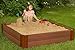 Frame It All Tool-Free Classic Sienna 4ft. x 4ft. x 11in. Composite Square Sandbox Kit – 2″ Profilethumb 4