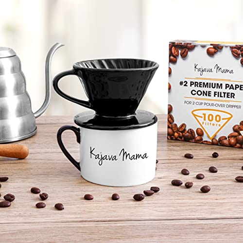 Kajava Mama Pour Over Coffee Dripper Ceramic Slow Brewing Accessories