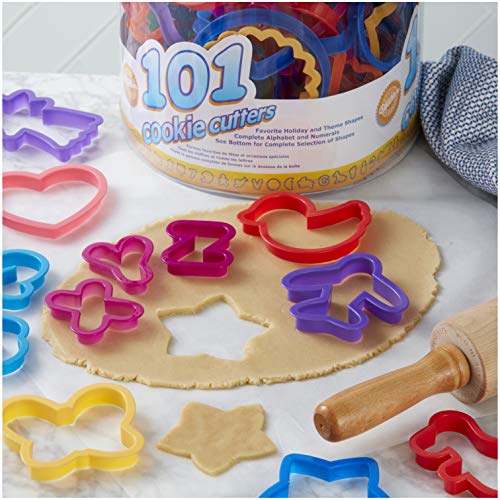 Wilton Cookie Cutters Set, 101-Piece — Alphabet, Numbers and Holiday Cookie Cutters