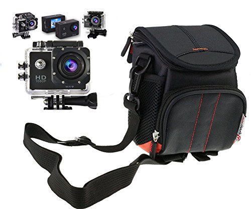 NavitechBlack Action Camera Case/Cover Compatible With MAOZUA 1080P Action Camera