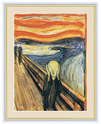 Amazon F6 世界の名画額 叫び ムンク 有名美術館 レプリカ モダン 階段飾り G4 Bm150 アートフレーム ポスター オンライン通販
