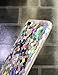 Keklle iPhone Case Psychedelic Rave Holographic Sparkle Bling Glitter Shiny Reflective Cover With Laser Beam, [Extra Thin TPU Protective Case] for iPhone (Shiny Sequins, iPhone 7/iPhone 8)