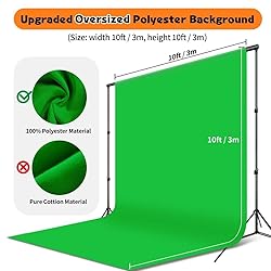 10x10ft Greenscreen Background Streaming Backdrop