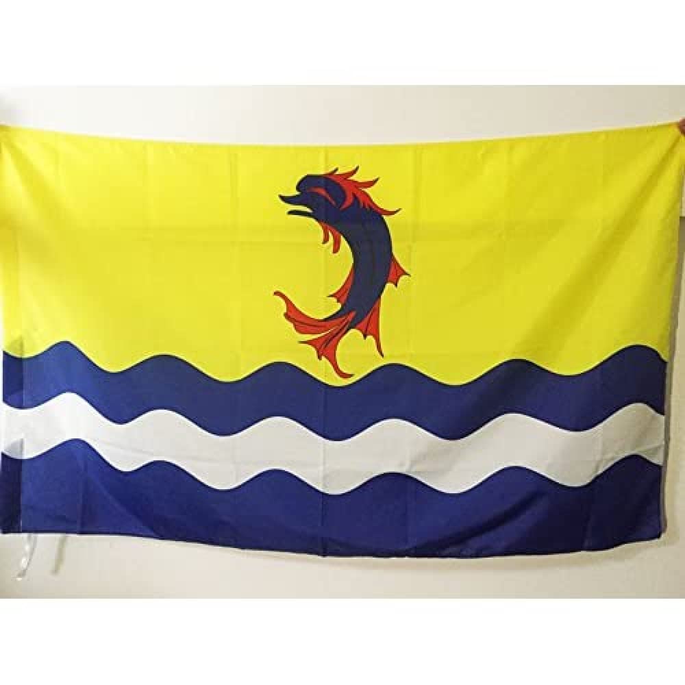 AZ FLAG - Drôme Flag - 3x5 Ft - French department Banner with Sleeve - 100% Polyester - Fade Resistant - Vivid Colors - 3' x 5' Feet - 150x90 Cm