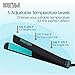 BEAUTIROX Flat Hair Iron with Anti-Static Technology and Temperature Controls for Straightening and Curls,Black