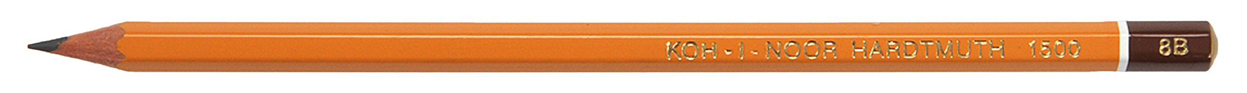 KOH-I-NOOR 8B Graphite Pencil (Pack of 12), Yellow