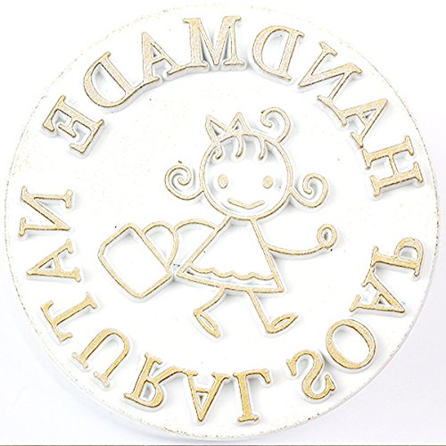 Handmade Soap Stamp Soapmaking Stamp Happy Girl D2