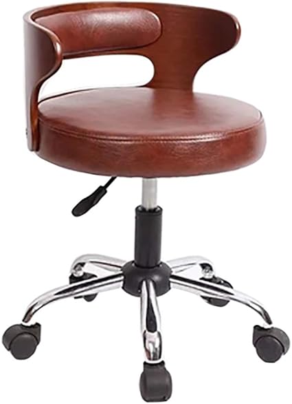 Poltrona Girevole In Legno Piegato E Similpelle