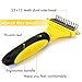 Airsspu Dematting Tool for Dogs, Dematting Comb for Cats, Dog Grooming Brush Tool, 2 Sided Steel Undercoat Rake for Dogs and Cats with Long or Short Hair