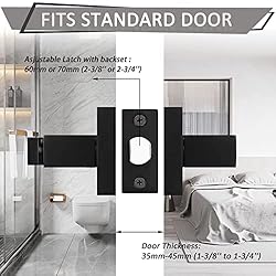 Probrico 2 Pack Square Door Lever Privacy Door Lock