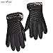 YQXCC Winter Men's Leather Gloves Touch Screen Outdoor Sports Cycling Windproof Warm Gloves