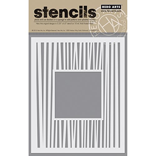 Hero Arts Monogram Background Stencil