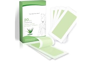 DR.PEDI Wax Strips for Hair Removal Bikini Wax Strips Body Face Waxing Strips for Women Legs, Arms, Face, Underarms Waxing Strips Body Hair Removal 20 pcs