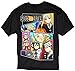 COMCANROLL Soul Eater Character Panels Black T Shirt Adult Small