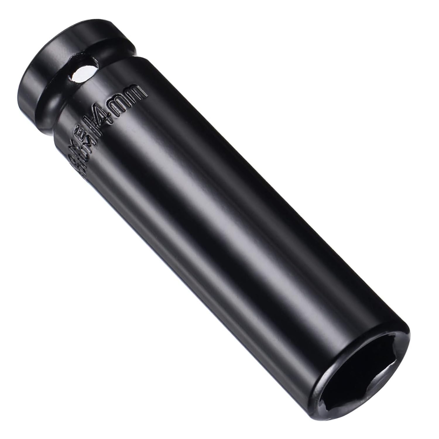 Juttzzei 1/2 Inch Drive 14mm Deep Impact Socket - Heat-Treated CR-V Steel, 78mm Length, 6-Point Metric Sizes for Car & Home Repair