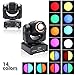 Moving Head Lights LED Stage Lights Spot 4 Color RGBW Gobos with Magical Circle 60W DMX for DJ Disco Party Lights by U`King