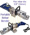 110 Volt 800 Watt Portable Hydraulic Electric Rebar Bender Bending 5/8" (16MM)
